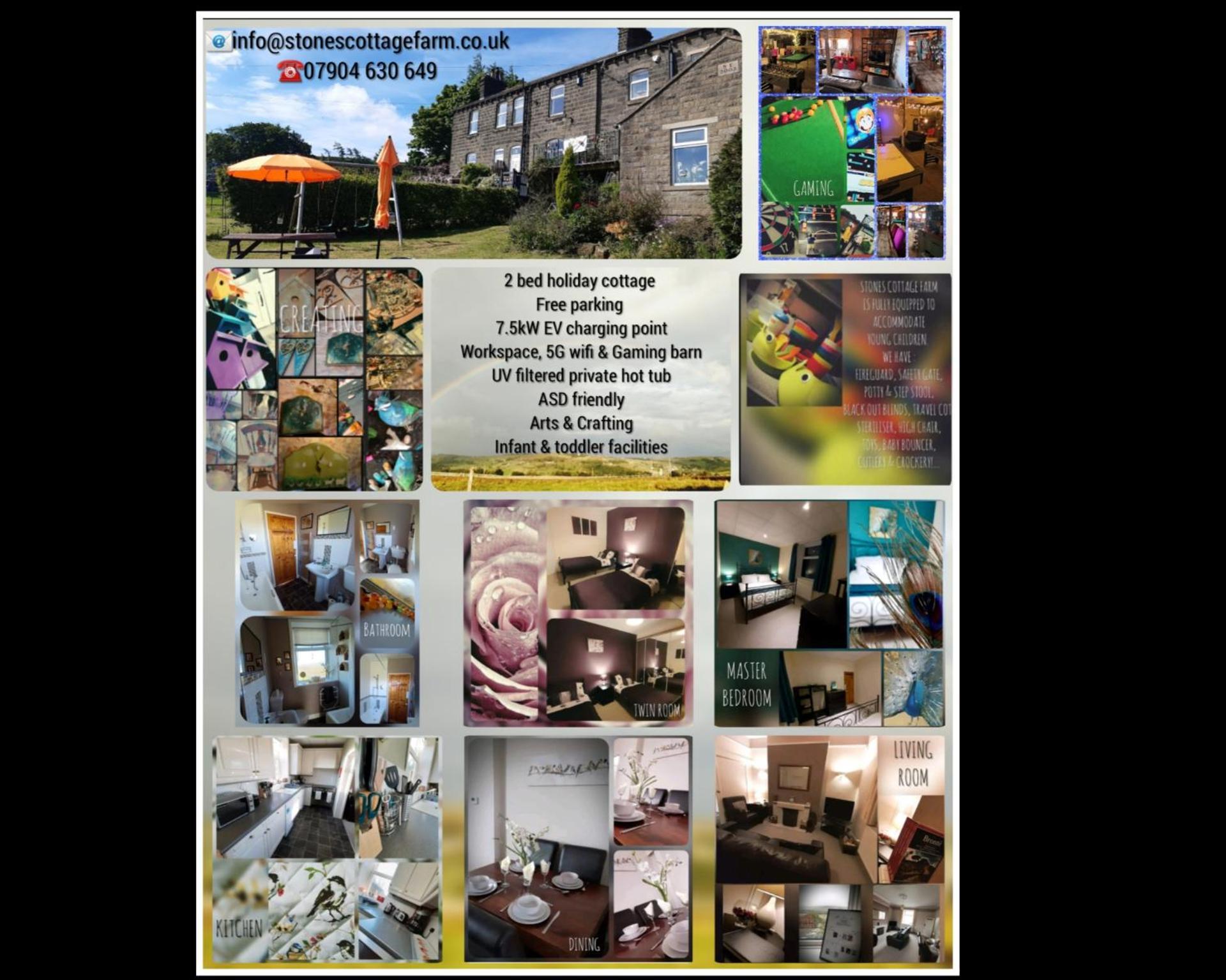 Stones Cottage Farm, Nr Haworth, Family Friendly, Work Friendly, Gaming Barn, Crafting, Free Wifi, Free Parking, Ev Point Oxenhope Екстер'єр фото