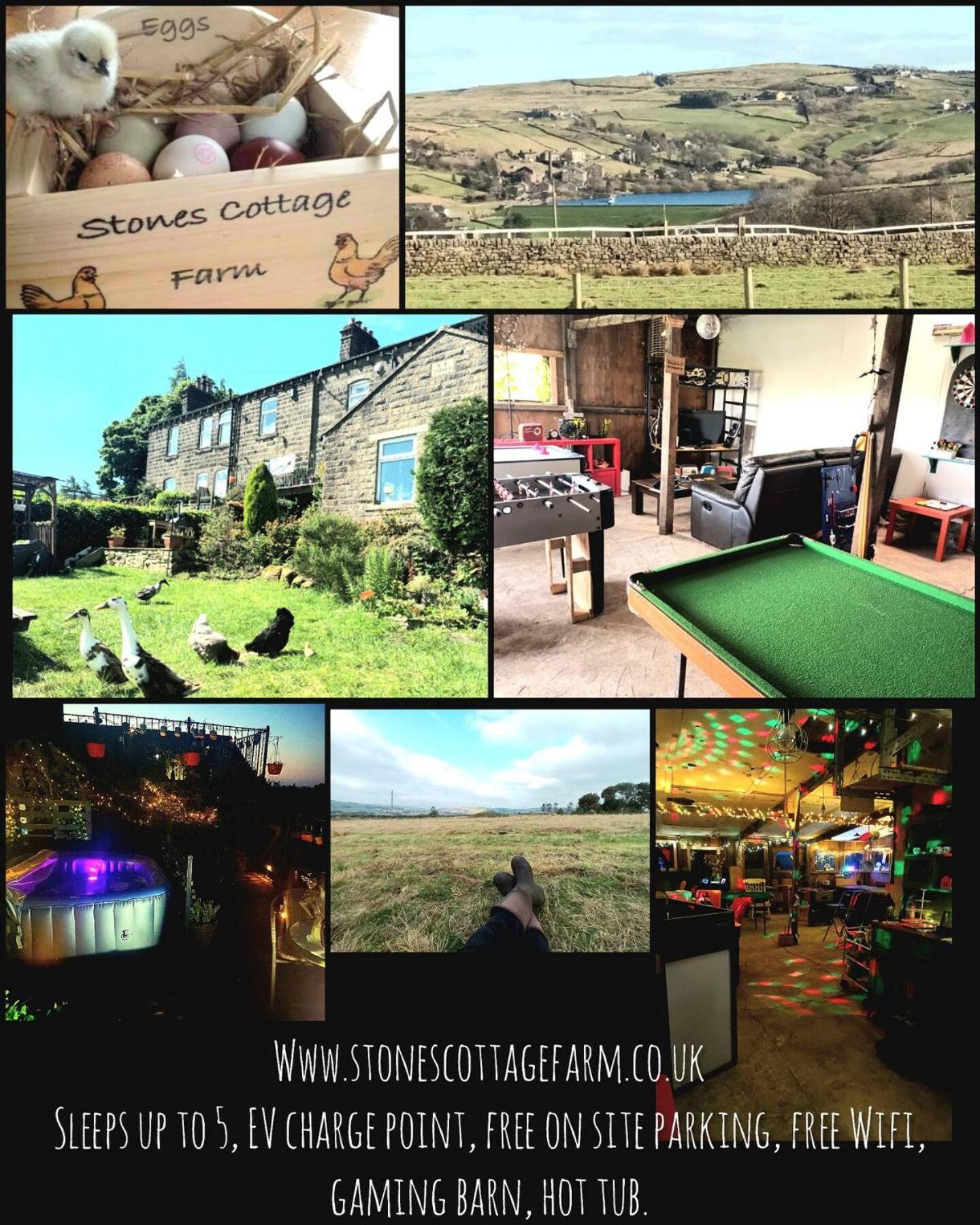 Stones Cottage Farm, Nr Haworth, Family Friendly, Work Friendly, Gaming Barn, Crafting, Free Wifi, Free Parking, Ev Point Oxenhope Екстер'єр фото